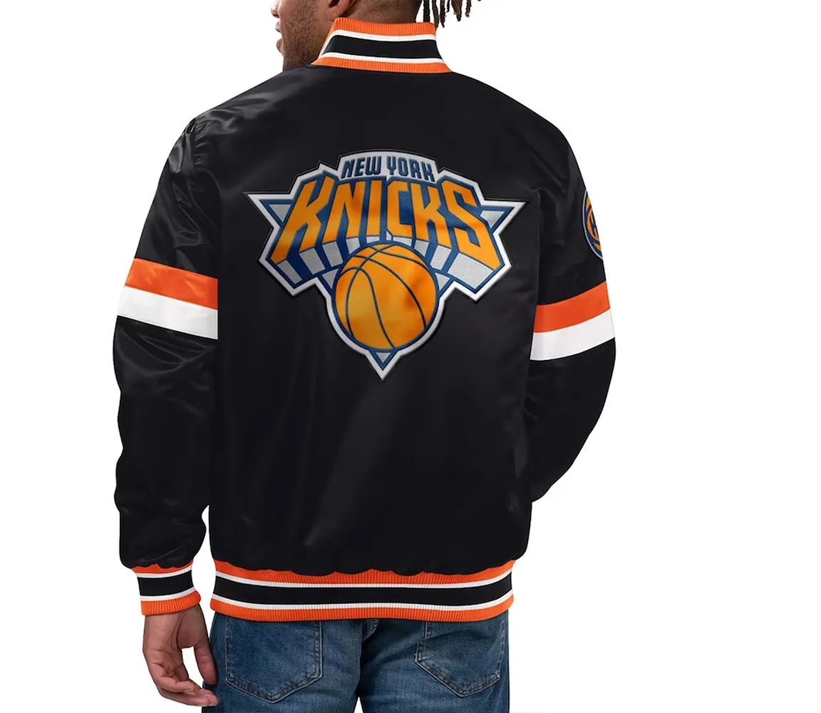 Home Game New York Knicks Black Jacket 2 Home Game New York Knicks Black Jacket