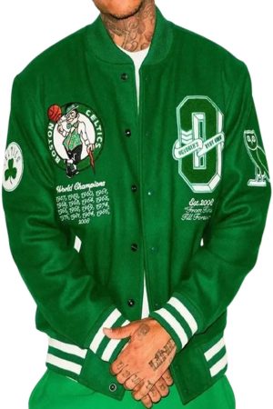 OVO x NBA Boston Celtics Varsity JacketOVO x NBA Boston Celtics Varsity Jacket