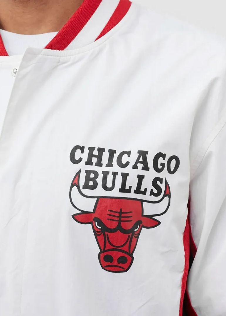 Chicago Bulls 1992-93 Warm Up Jacket 9 1992-1993 Chicago Bulls Full-Snap Red Jacket