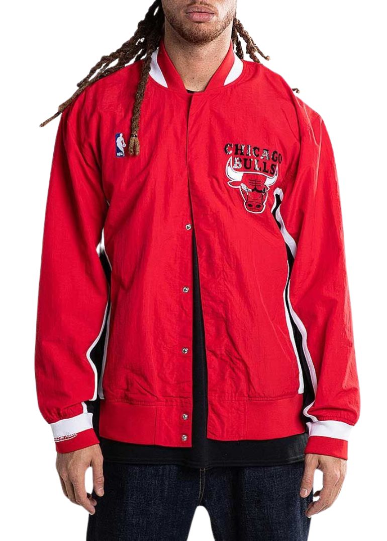 Chicago Bulls 1992-93 Warm Up Jacket 3 1992-1993 Chicago Bulls Warm Up Full-Snap Red Jacket