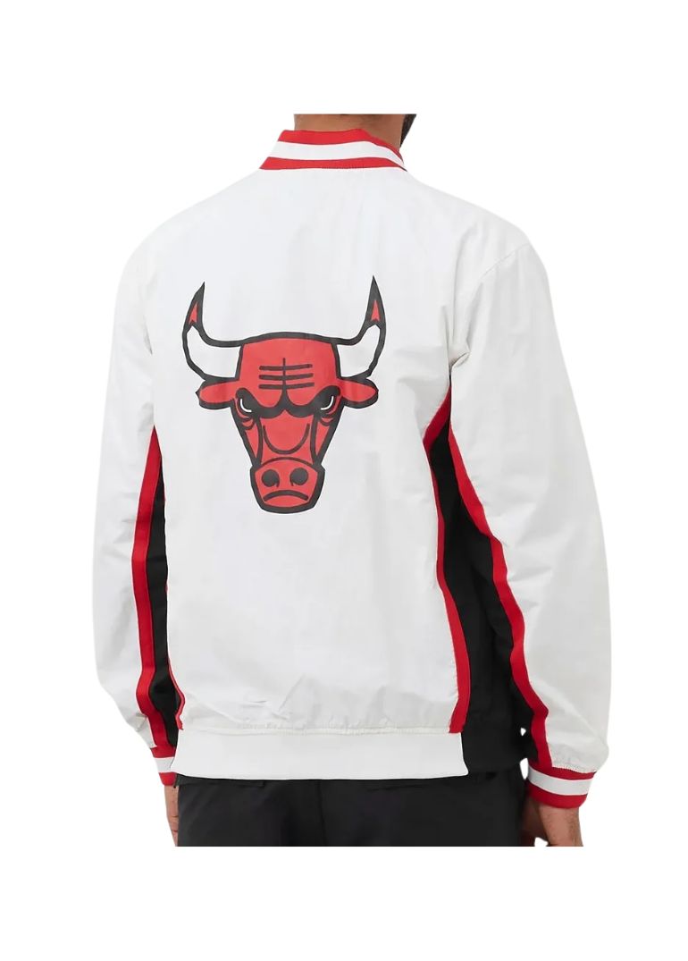 Chicago Bulls 1992-93 Warm Up Jacket 8 1993 Chicago Bulls Warm Up Full-Snap Red Jacket