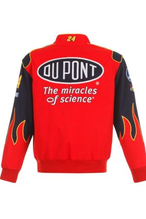 2024 Jeff Gordon NASCAR Dupont-Red Full-Snap Jacket