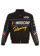 2024 Nascar Black Full-Snap Jacket