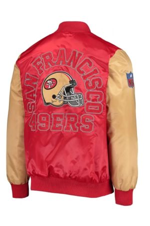 San Francisco 49ers Satin Red And Gold Jacket