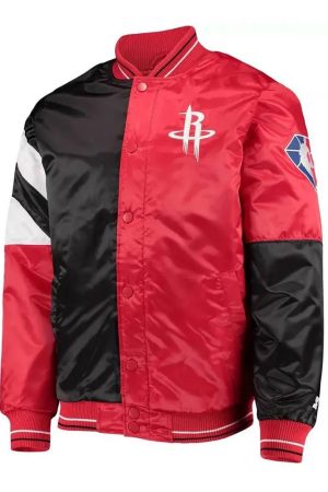75th Anniversary Houston Rockets Leader Satin Jacket