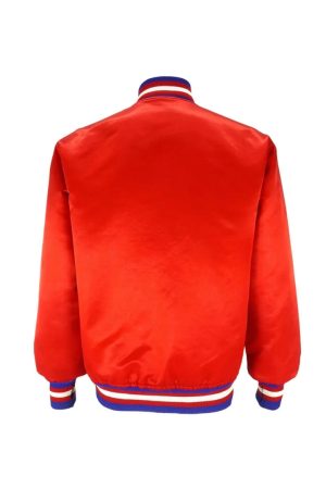 76ers Philadelphia Sixers Vintage Red Jacket
