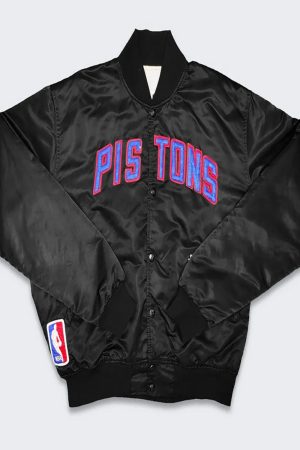 80’s Detroit Pistons Black Jacket