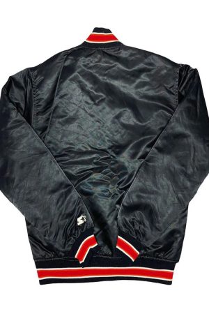 90s Miami Heat Satin Black Jacket