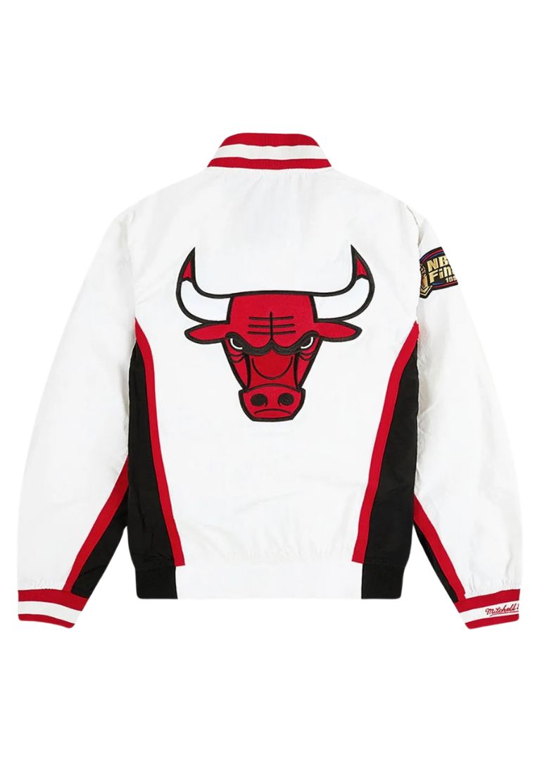 Chicago Bulls 1992-93 Warm Up Jacket 7 92-93 Chicago Bulls Warm Up Full-Snap Red Jacket