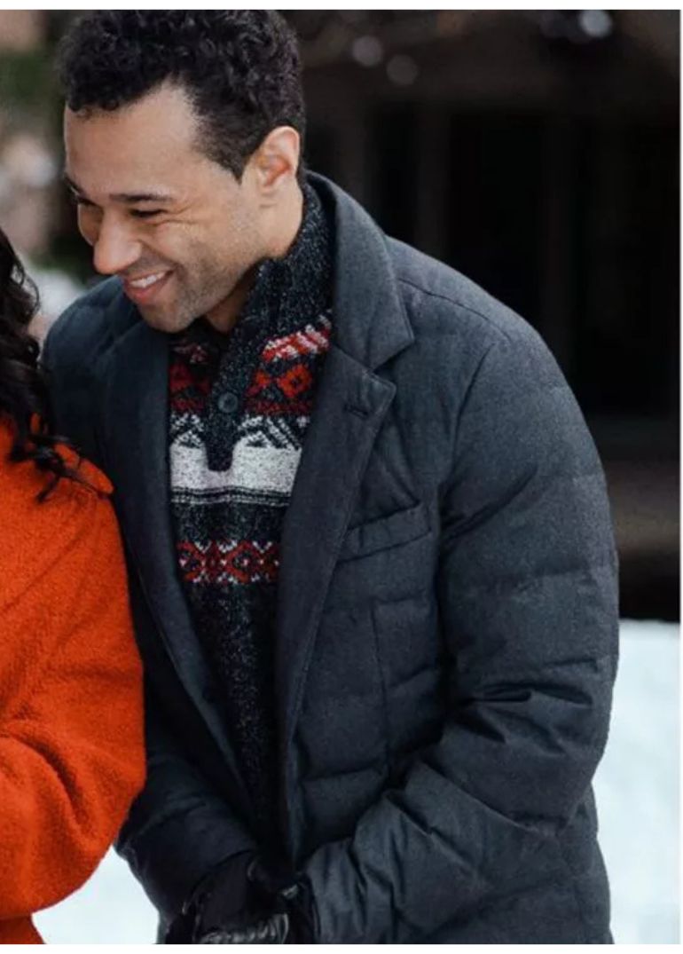 A Christmas Dance Reunion Corbin Bleu Black Puffer Jacket 1 A Christmas Dance Reunion Corbin Bleu Black Puffer Jacket