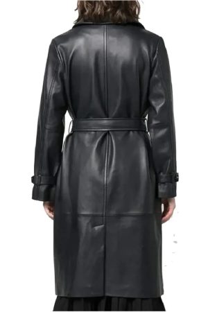 A Paris Proposal Bethany Brown Leather Coat