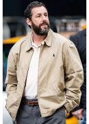 Adam Sandler Hustle Beige Cotton Jacket