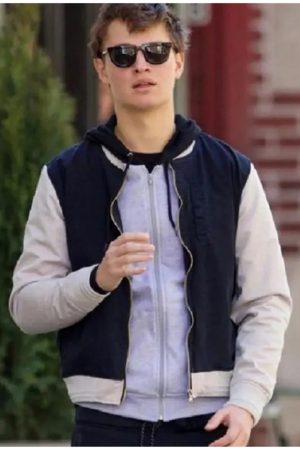 Ansel Elgort Baby Driver Bomber Jacket