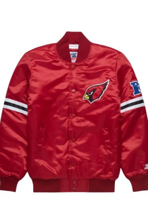 Arizona Cardinals Satin Varsity Jacket