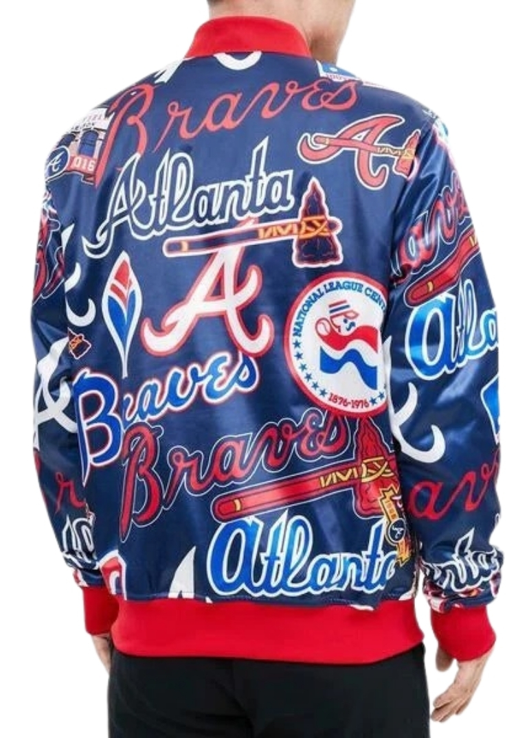 Atlanta Braves Aop Satin Varsity Jacket 2 Atlanta Braves Aop Satin Varsity Letterman Jacket