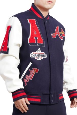 Atlanta Braves Mash Up Logo Varsity Jacket