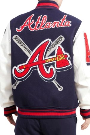 Atlanta Braves Mash Up Logo Varsity Jacket