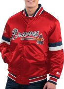 Atlanta Braves Red Home Game Varsity Satin Jacket