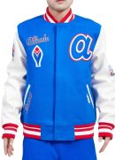 Atlanta Braves Retro Classic Rib Wool Varsity Jacket