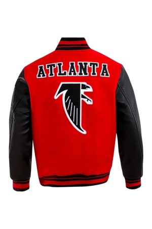 Atlanta Falcons Retro Classic Rib Wool Varsity Jacket