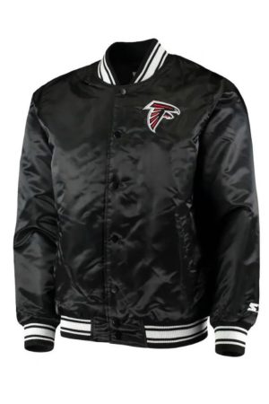 Atlanta Falcons Satin Black Starter Jacket