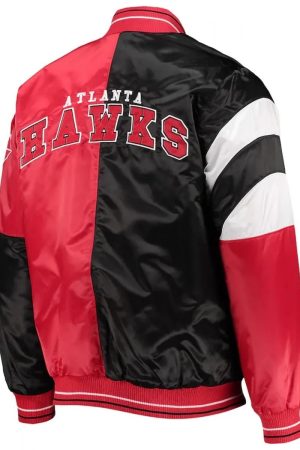 Atlanta Hawks 75th Anniversary Full-Snap Satin Jacket