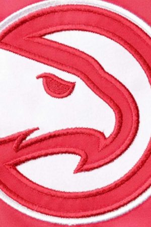 Atlanta Hawks Pick and Roll Red Satin Jacket
