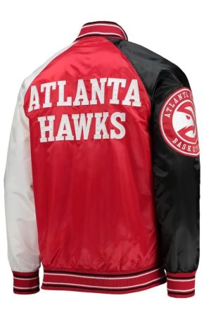 Atlanta Hawks Reliever Raglan Full-Snap Jacket