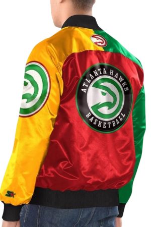 Atlanta Hawks Ty Mopkins Varsity Satin Jacket