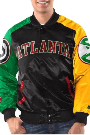 Atlanta Hawks Ty Mopkins Varsity Satin Jacket