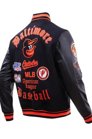 Baltimore Orioles Old English Wool Varsity Jacket