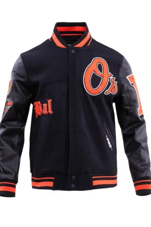 Baltimore Orioles Old English Wool Varsity Jacket
