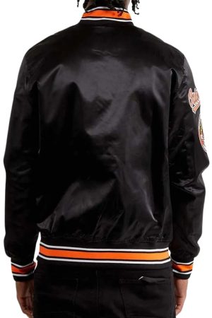 Baltimore Orioles World Series Black Satin Jacket