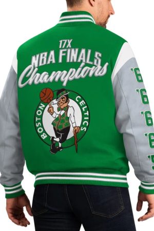 Boston Celtics 17 Time Championship Varsity Jacket