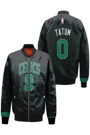 Boston Celtics Black Jayson Tatum Jacket