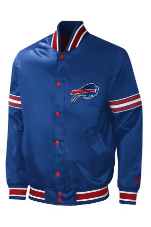 Buffalo Bills Midfield Royal Satin Jacket