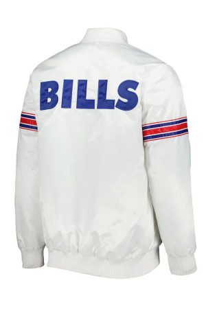 Buffalo Bills The Power Forward White Satin Jacket