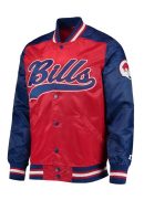 Buffalo Bills The Tradition Team Full-Snap Varsity Satin Jacket