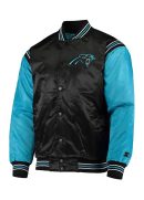 Carolina Panthers Enforcer Satin Varsity Jacket