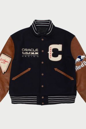 Cherry-Red-Bull-Racing-Varsity-Jacket 1