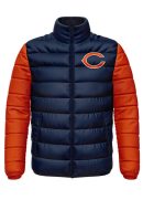 Chicago Bears Navy and Orange Puffer Jacket