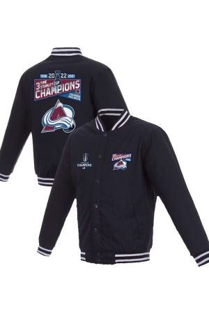 Colorado Avalanche 3-Time Stanley Cup Champions Jacket