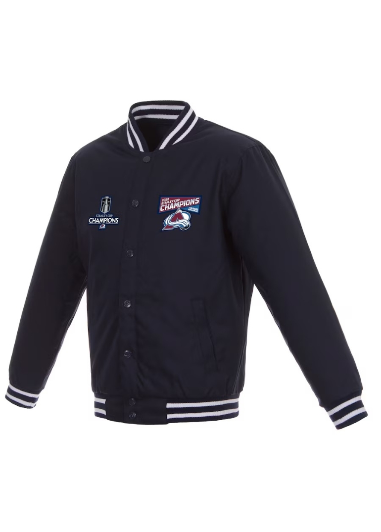 Colorado Avalanche 3-Time Stanley Cup Champions Jacket 1 Colorado Avalanche 3-Time Stanley Cup Champions Jacket