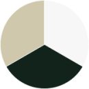 Stretch Terry Slim Fit Pants - Cream, green and white