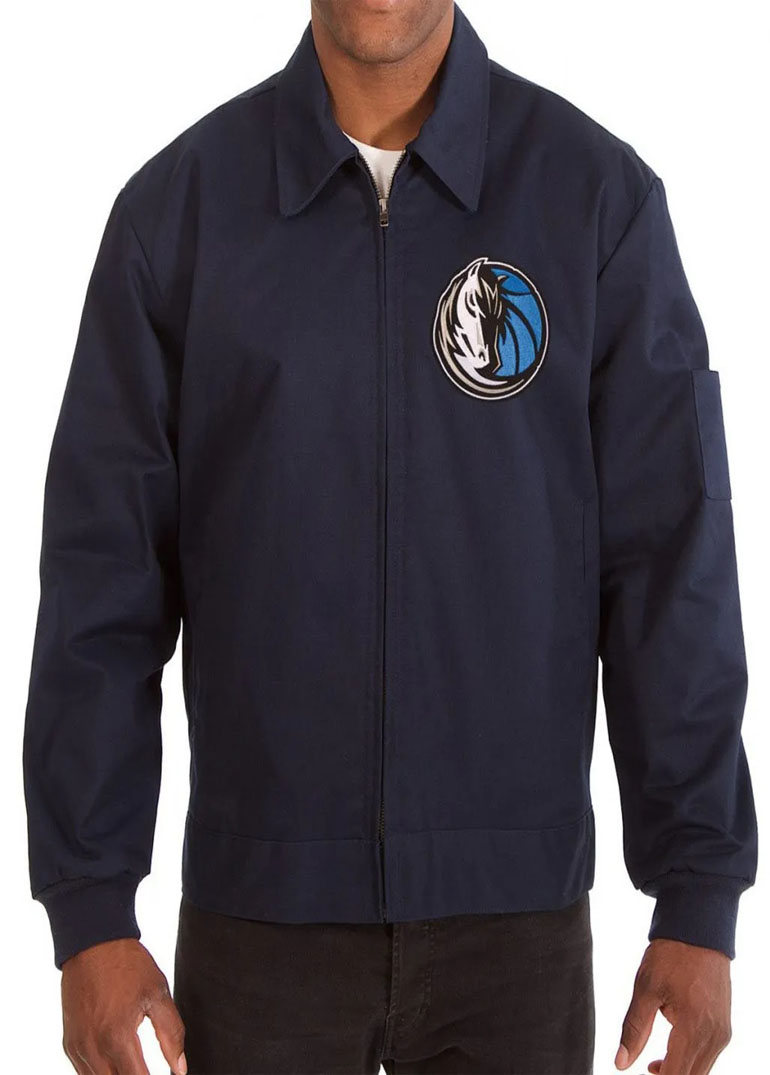 Dallas Mavericks Blue Workwear Jacket 1 Dallas Mavericks Blue Workwear Jacket