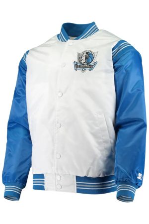 Dallas Mavericks Renegade Full-Snap Satin Jacket