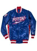 Detroit Pistons Classic Varsity Satin Jacket