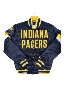 Home Game Indiana Pacers Navy Satin Jacket