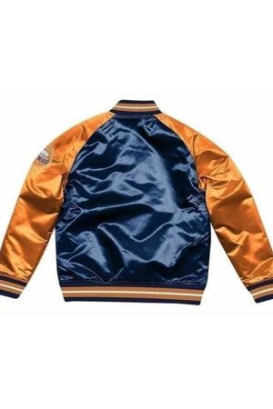 Houston Astros Blue And Orange Satin Jacket