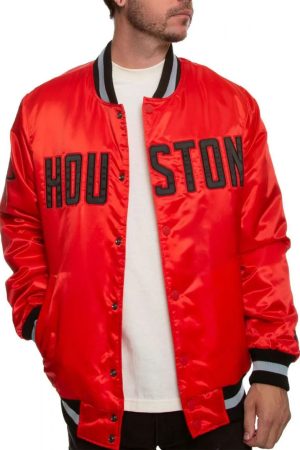 Houston Rockets Bomber Red Jacket